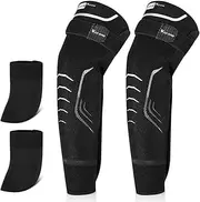 [Generic] Warm Knee Pads Winter Cycling Gaiters Windproof Knee Leg Warmer Warm Hiking Climbing Snowmobile Sports Leggings Covers Legwarmers Knee Pads