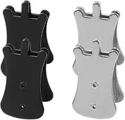 WHAMVOX 4 Pack Mute Clip Portable Mute for Volume Control Non-bendable Durable Easy to Attach for Practice