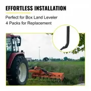 Box Blade Shank, 46.4cm Scarifier Shank, 4 Holes Box Scraper Shank, Ripper Shank with Removable Tapered Teeth and Pins, Adjustable Shanks Assembly for Replacement, Digging, Plowing, 4PCS