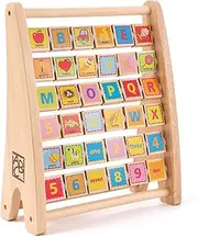 Hape Alphabet Abacus Educational Playset Kids/Toddler Learning Activity Toy 3+