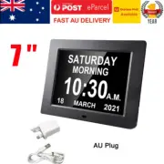 8inch LED Dementia Digital Calendar Clock Alarm Extra Large Day/Week/Month/Year