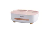 Multifunction Rectangular Tissue Holder Cover Case Facial Tissue Paper Box-Blue