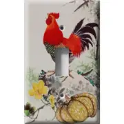 SnazzySwitch Rooster Crow Decorative Light Switch Plate Cover