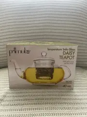 Primula Daisy 40 oz Teapot with Glass Loose Leaf Tea Infuser