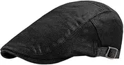 [Kangqifen] Mens Womens Summer Openwork Mesh Camouflage Plain Flat Cap Hat Adjustable