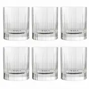6pc Luigi Bormioli Bach 255ml Tumbler Whisky Glasses Set
