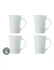 [Maxwell & Williams] Cashmere Flared Mug 380ml Set of 4 in White
