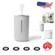 Slate Grey Humidifier with Night Light & 360° Nozzle - Perfect for Bedrooms