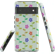For Google Pixel 6 Pro Case Tough Protective Cover Colourful Flowers