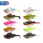 10PCS Dark Sleeper Soft Rubber Body Lure Swimbait Deep Running Paddle Tail USA