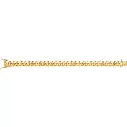 Boys 9ct Gold 10mm Solid Cuban Curb Chain Necklace