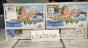 Intex 8'x24" Easy Set Round Inflatable Above Ground Pool With PUMP & FILTER NEW