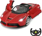 RASTAR Ferrari Drifting RC Car, 1/14 Ferrari LaFerrari Aperta Remote Control Car - Convertible Top, Open Doors, Working Lights
