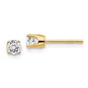 14ky .40ct. I2 K L Diamond Stud Push on Post Earrings