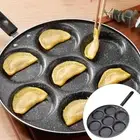 7 Hole Frying Pans Pancake Non-Stick Kitchen Cookware Burger Egg Maker Ham Mini