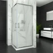 ELEGANT Square Corner Entry Shower Enclosure 760x760mm Shower Door