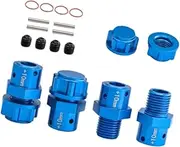 4X 1/8 1/7 RC Car Coupling RC Car Parts RC Car Truck Connector Professional Modification RC Parts Replacement for RC Car, Blue