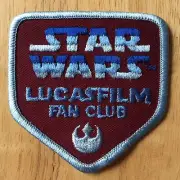 Original STAR WARS LUCASFILM FAN CLUB Patch 1985