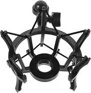 Kisangel Mic Shock Mount: 2.1cm Hole Plastic Microphone Shock Mount Adjustable - Anti-vibration Mic Holder For Recording Live Streaming And Podcasting