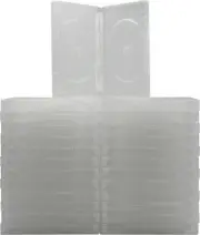 (25) DV6R22CLWT 6 Disc Clear Empty Replacement Media Storage DVD 22MM Box Case