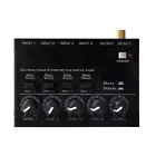 Compact Audio Mixer 4 Channel Professional Sound Mixer 4 Stereo RCA Input