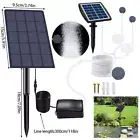 Solar Powered Oxygenator Outdoor Garden Pond Fish Tank Aquarium Aerator Air Pump