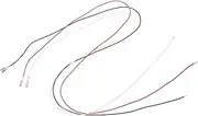 LIFKICH 3pcs Phonograph Headshell Wires Durable Stereo Lead Wires for Turntables Lightweight Data Lines Easy to Install Compatible with Record Players