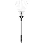 Leaf Rake Tool Hand Held Rake Cultivator Rake Grip Handle Rakes