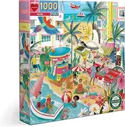 eeBoo Piece and Love Miami 1000 Piece Adult Square Jigsaw Puzzle, Multi