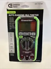 Commercial Electric 600V True RMS Auto Ranging Digital Multimeter W/ Temp