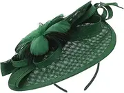[MOTHNUR] 1 Set Feather Flower Headdress Tea Party Hats for Women