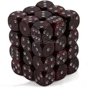 Chessex CHX 25944 Speckled 12mm d6 Silver Volcano (36)