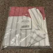 NEW Fulkulture 60x60 Laguna Cherry Red Stripe Tablecloth! QUALITY! NEW!