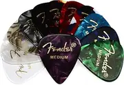 Fender 351 Shape, Celluloid Medley Picks, Pack of 12, Medium