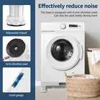 Mini Fridge Stand Adjustable Washer and Dryer Pedestal Lower Noise Washing UP