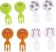 Fruit Forks for Kids - Small Cake Forks | Cartoon Fruit Toothpick, Lunch Accessories for Cheese Appetizers Dessert School Eater