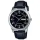 【CASIO 卡西歐】指針男錶 皮革錶帶 日常生活防水 星期及日期顯示(MTP-V006L-1B2)