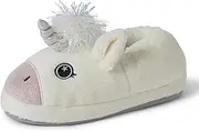 [Dearfoams] Kids Toddlers Whimsical Animal Critter Washable Slipper, Panda Bear, 9-10 Toddler