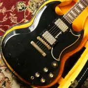 Gibson Custom Shop 1961 Les Paul SG Standard Reissue Stop Bar Ebony Murphy Lab H