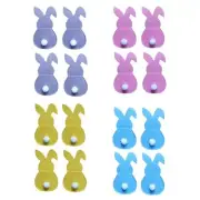 4pc Easter Bunny Cutlery Storage Bag Pocket Fork Knife Cutlery Holder Decoration