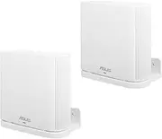 HOLACA Wall Mount Holder for ASUS ZenWIFI AX Whole-Home Tri-Band Mesh Wi-Fi 6 System, Zenwifi XT8/ CT8 Wall Bracket(2-Pack, White)