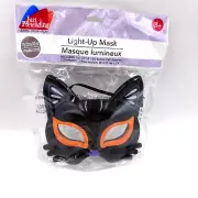 Kitty Cat Light-Up Mask Kids & Adults For Costume Party Or Playing Dress Up New