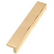 Alno A960-8-PB/NL Tab Pulls 8" Pull Unlacquered Brass