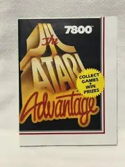 Atari 7800 Advantage Video Games Poster Insert Never Opened Free Shipping