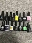 15 X Uv/led Nail Polishes Colours Top Coat Base Coat