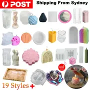 3D Candle Mould Geometric Shape DIY Perfume Soap Candle Making Wax Silicone Mold