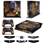 Decal Protective Skin Cover Sticker for Sony PS4 Console & 2 Controllers-THANOS