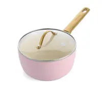 在飛比找友和YOHO優惠-GreenPan Padova 粉紅色陶瓷易潔單柄鍋連蓋 1