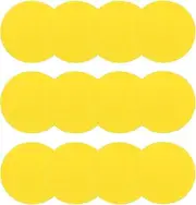 uxcell 9 Inch Poly Spot Markers, 12Pcs Non Slip Rubber Floor Dots with Storage Bag Flat Agility Cones for Sports Training Basketball Football, Yellow