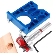 35mm Concealed Hinge Hole Jig Kitchen Cabinet Doors With Drill Bit Tool Set AU✡∨